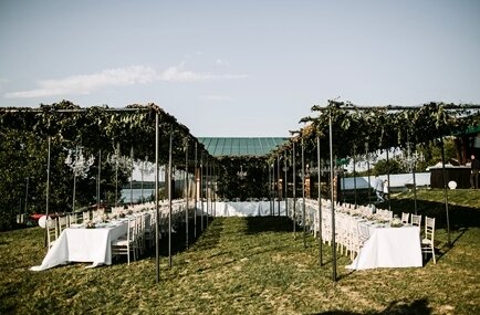 Detalj postavke stolova