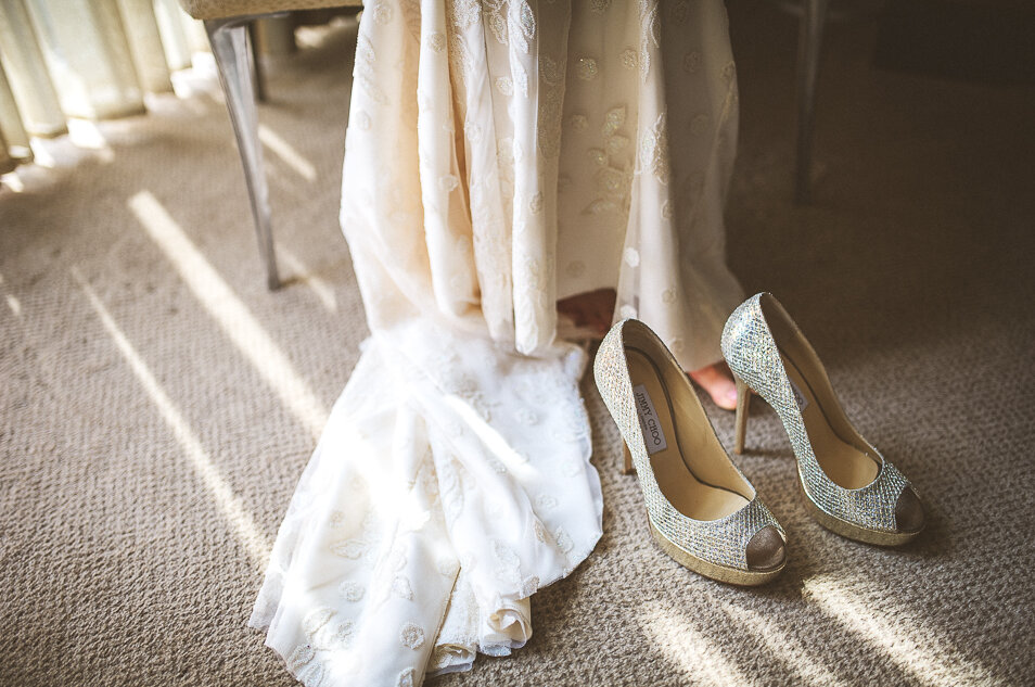 Cipele na venčanju — detalj