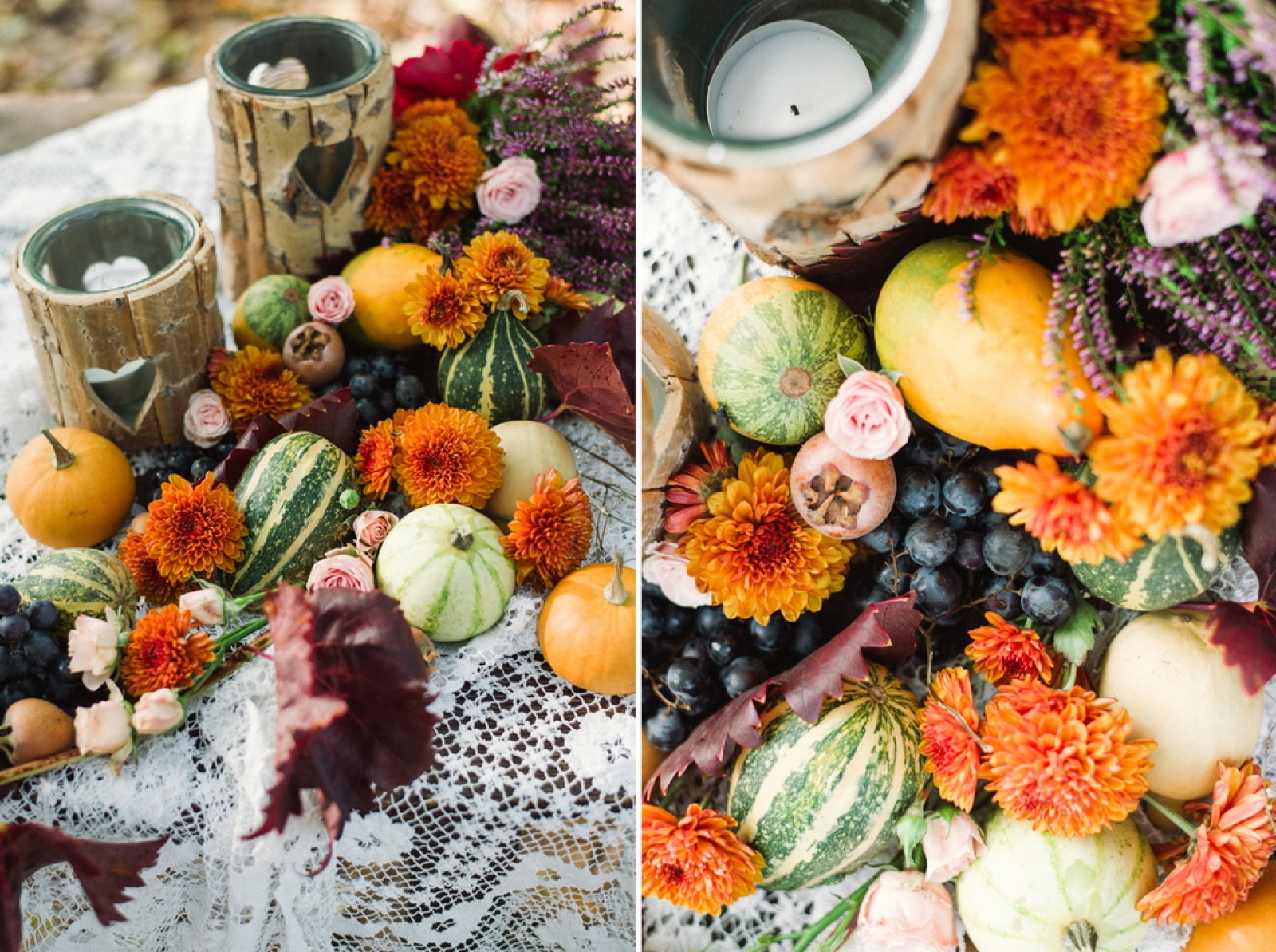 Dodatni detalj dekoracije — jesenji motivi