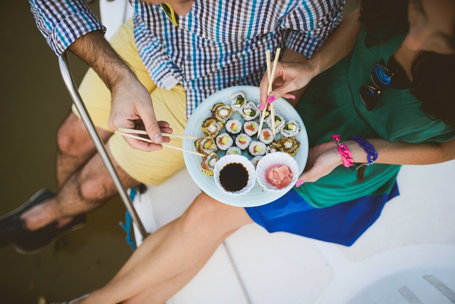 Detalj sušija na palubi