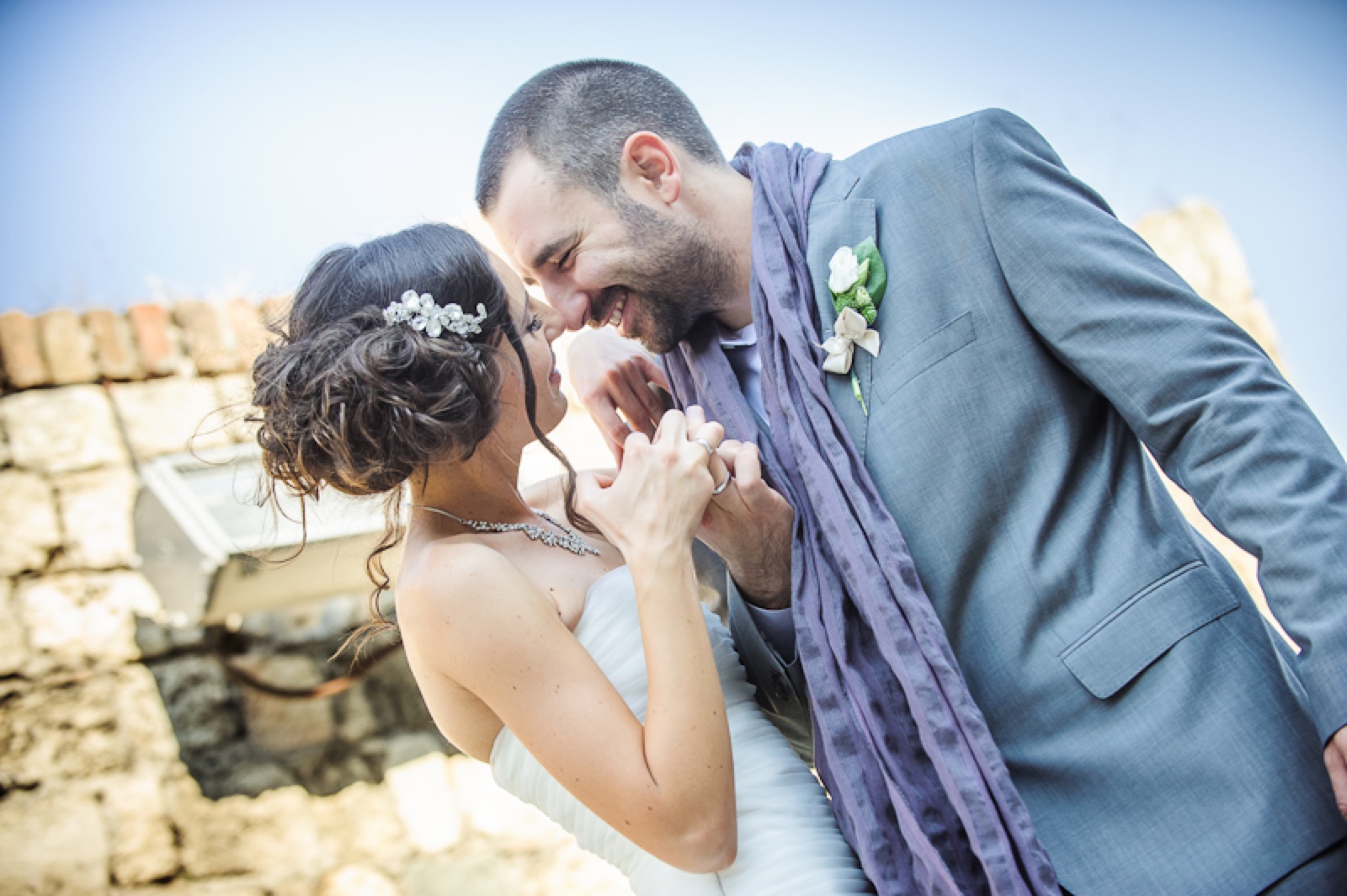 Naše venčanje — par na Kalemegdanu