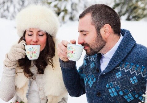 Zimska dekoracija stola